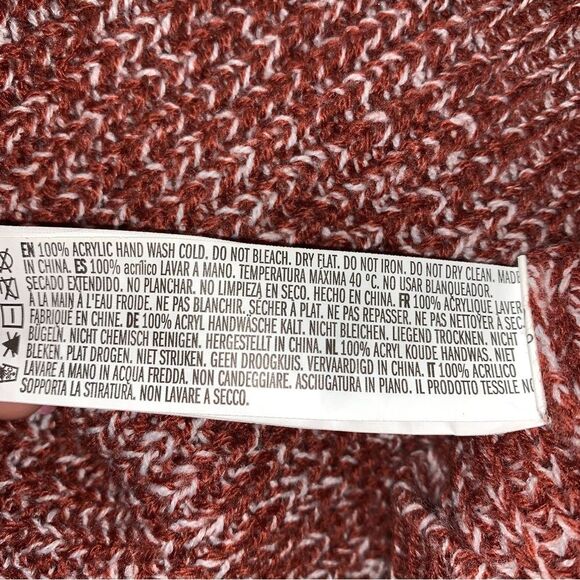 Forever 21 Sweater Womens Medium Oversized V Neck Marbled Soft Cozy Knit Slouchy - Picture 5 of 7